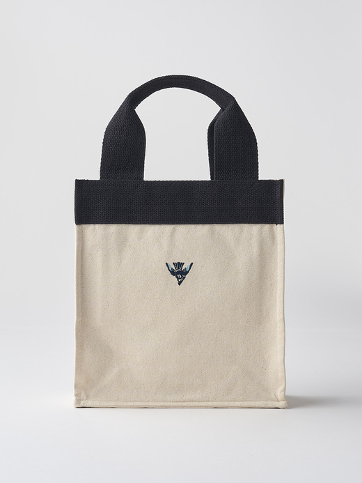 【日本限定】JOHN SMEDLEY×re-wrap オーガニックコットンキャンバスバッグ｜SMALL 詳細画像 NATURAL 3